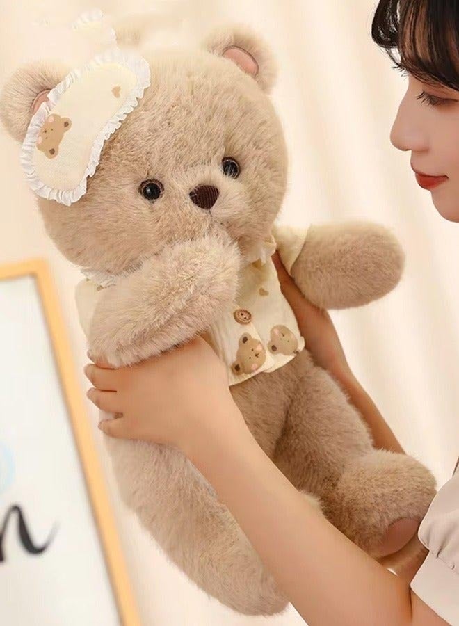 Soft 40cm Plush Bear Toy, Durable Fuzzy Stuffed Animal With Eyepatch, Perfect Bedtime Buddy For Children, Great Present For Kids And Grown-Ups - Image 2